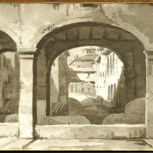 Antonio Basoli, Veduta del canale, prima metà XIX secolo, Accademia di Belle Arti di Bologna