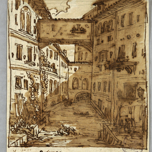 Felice Giani, Il Reno in Bologna, 1811 ca., Cooper Hewitt, Smithsonian Design Museum di New York