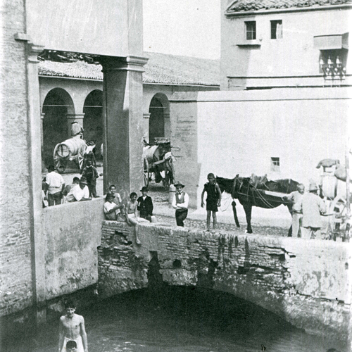 Fig. 2. Autore anonimo, Il canale di Reno alla Grada, fine del XIX secolo, Collezione Fausto Malpensa. 