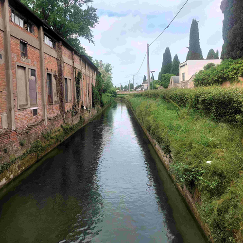 Veduta del canale Reno dal Ponte della Certosa, Archivio Canali di Bologna, 2024