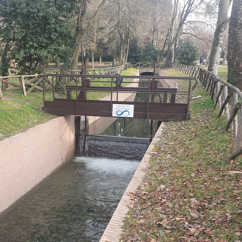 Fig.1. La nuova paratoia di regolazione, foto A. Benassi, Archivio Canali di Bologna