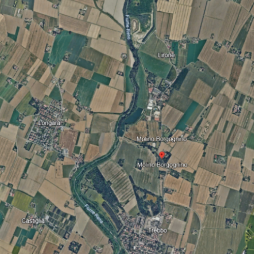 Fig. 3. Screenshot da Google Earth dell’area in cui sorge l’Ex Molino Borgognino, 2024.
